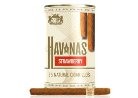 Сигариллы Havanas Natural Strawberry - туба 35 шт.