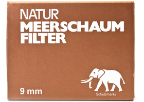 Фильтры для трубок Schutzmarke Natur Meerschaum Filter 9mm 40 шт.