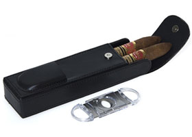 Футляр для 2 сигар с гильотиной AFN-СС102