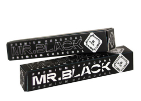 Уголь для кальяна Mr. Black 25 мм, 6 шт