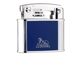 Зажигалка Lubinski «Бассано», кремневая, синяя WD570-4